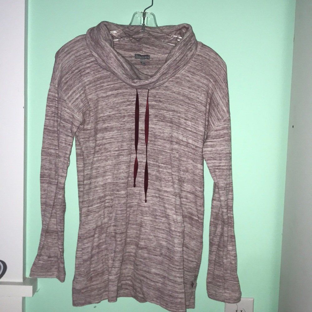 Talbots French Terry drawcord cowlneck